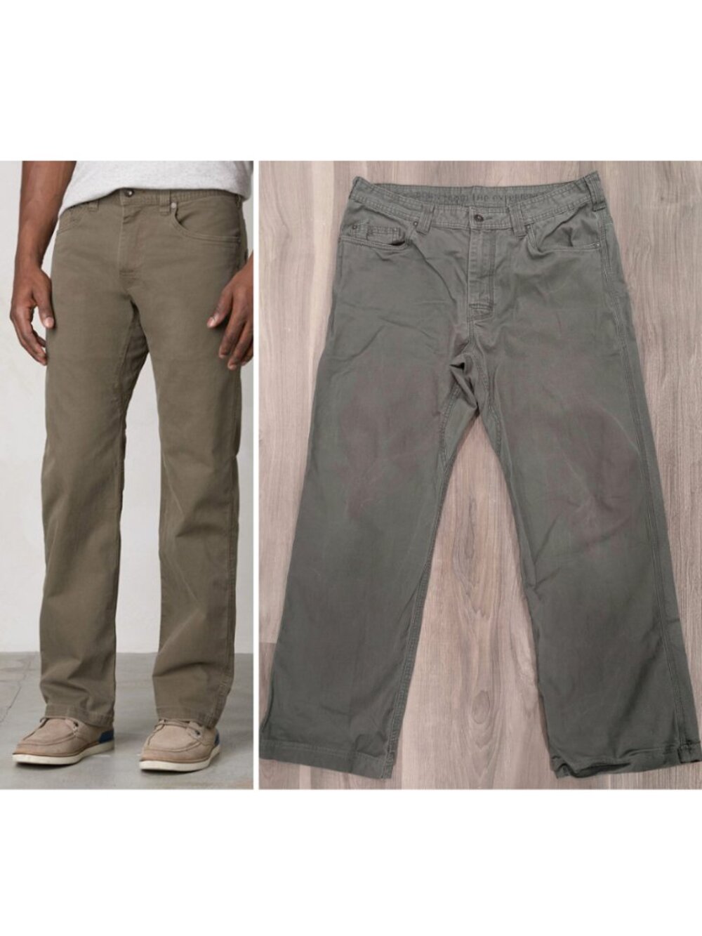 prAna | Bronson Organic Cotton Canvas Pants In Olive Green